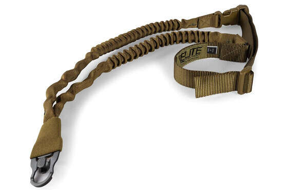 Elite Survival Systems non-padded single point bungee sling for rifle, shotgun, and PCC, coyote tan.